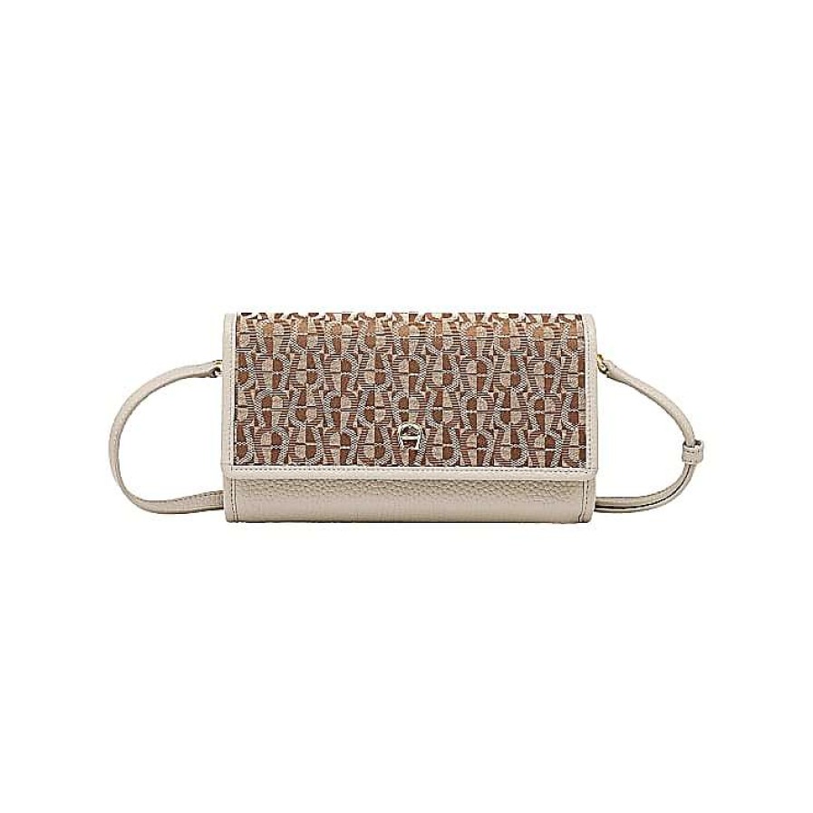 Aigner Logo Wallet With Strap | Leather Accessories