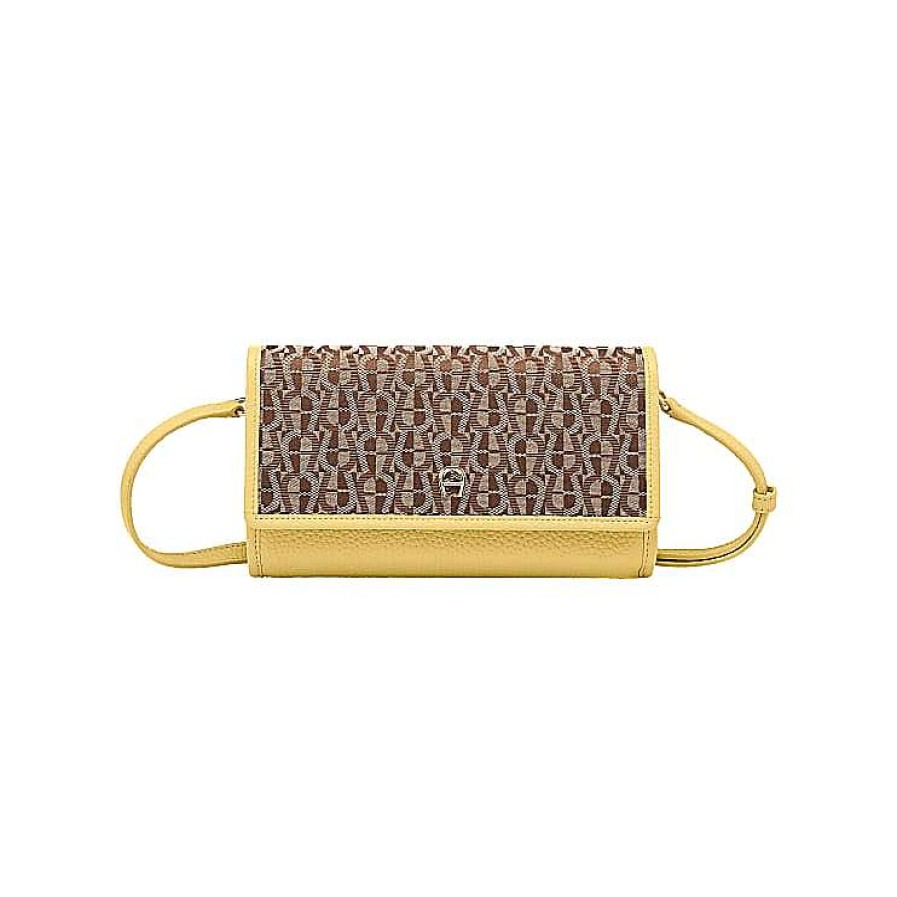 Aigner Logo Wallet With Strap | Leather Accessories